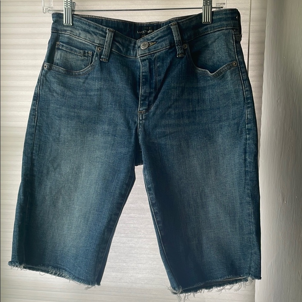 Lucky Brand Blue Distressed Jean Shorts